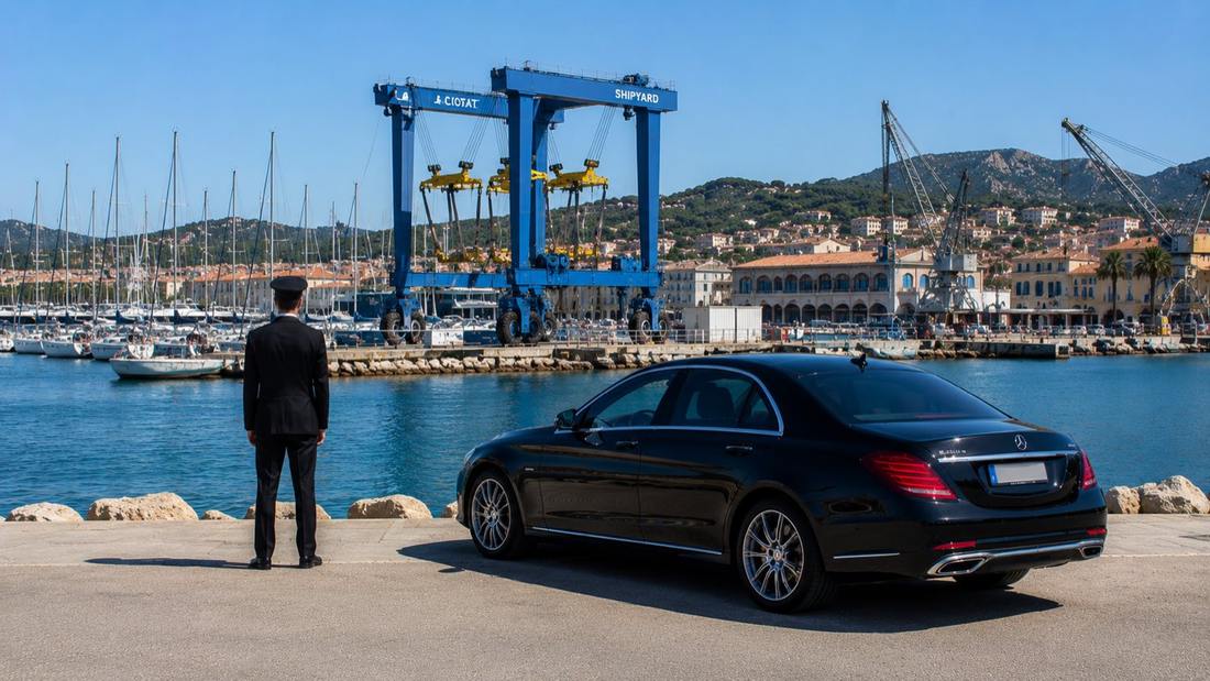 Chauffeur privé NeoShuttle au port de La Ciotat