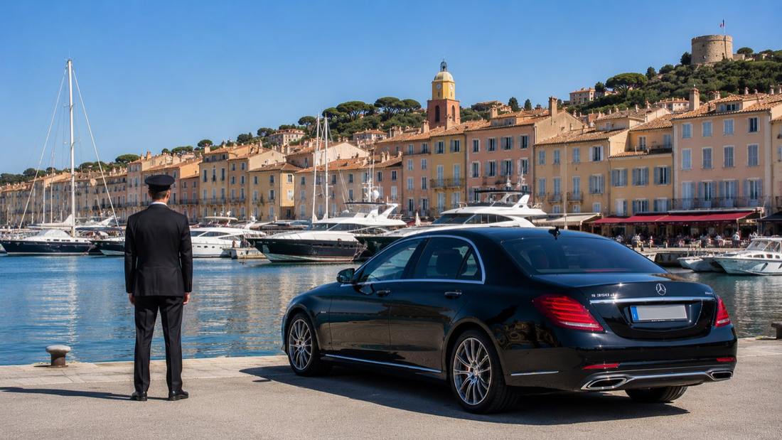 Chauffeur privé NeoShuttle au port de Saint-Tropez